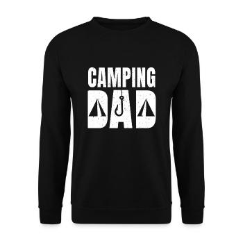 Camping Papa - Sweat-shirt Unisexe - noir - Devant - Alina (178cm) & Michal (187cm)