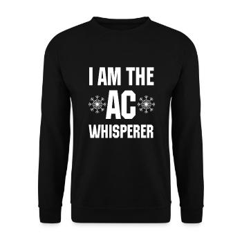Drôle Hlk-tech-ac-whisperer - Sweat-shirt Unisexe - noir - Devant - Alina (178cm) & Michal (187cm)
