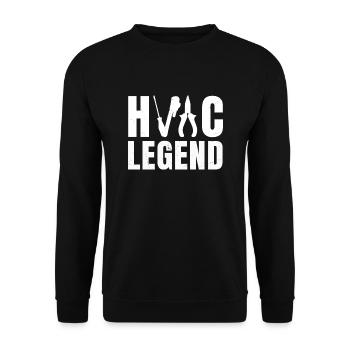 Hlk legend - Unisex Sweatshirt - black - Front - Alina (178cm) & Michal (187cm)