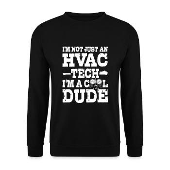 Lustiger Hvac-techniker-kleid Hvac-tech-cooler Typ - Unisex Pullover - Schwarz - Vorne - Alina (178cm) & Michal (187cm)