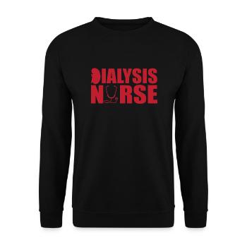 Dialyse Krankenschwester - Unisex Pullover - Schwarz - Vorne - Alina (178cm) & Michal (187cm)