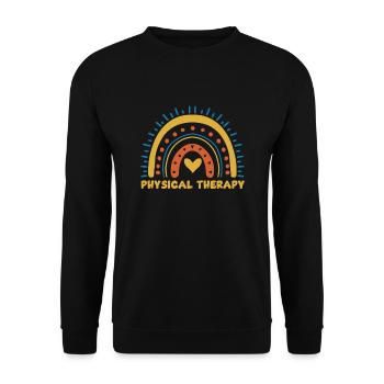 Grand arc-en-ciel de physiothérapie - Sweat-shirt Unisexe - noir - Devant - Alina (178cm) & Michal (187cm)