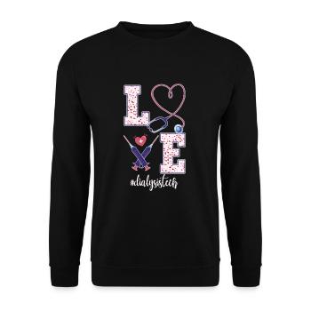 Retro Ferry Vêtements Porte-conteneurs - Sweat-shirt Unisexe - noir - Devant - Alina (178cm) & Michal (187cm)
