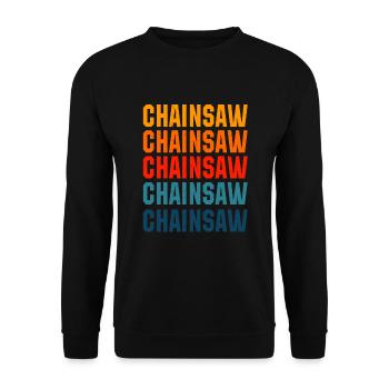 Chainsaw - Unisex Sweatshirt - black - Front - Alina (178cm) & Michal (187cm)
