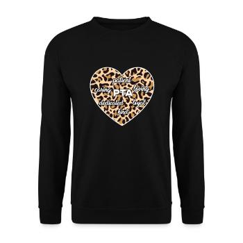 Motivating Physiotherapist Assistant Design - Unisex Sweatshirt - black - Front - Alina (178cm) & Michal (187cm)