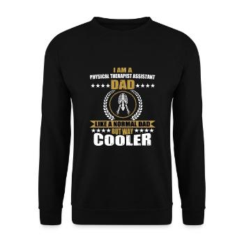 Assistante physiothérapeute Papa - Sweat-shirt Unisexe - noir - Devant - Alina (178cm) & Michal (187cm)