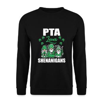 PTA adore la Saint-Patrick irlandaise de Shenanigance - Sweat-shirt Unisexe - noir - Devant - Alina (178cm) & Michal (187cm)