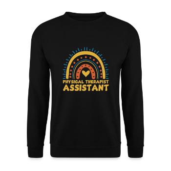 Assistante physiothérapeute mignonne Arc-en-ciel - Sweat-shirt Unisexe - noir - Devant - Alina (178cm) & Michal (187cm)