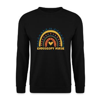 Infirmière en endoscopie Rainbow - Sweat-shirt Unisexe - noir - Devant - Alina (178cm) & Michal (187cm)