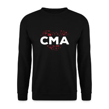 Conception d’assistant médical CMA - Sweat-shirt Unisexe - noir - Devant - Alina (178cm) & Michal (187cm)