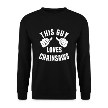 Chainsaw - Unisex Sweatshirt - black - Front - Alina (178cm) & Michal (187cm)