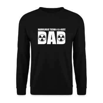 Radiologieassistent Papa - Unisex Pullover - Schwarz - Vorne - Alina (178cm) & Michal (187cm)