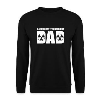 Lustiger Radiologieassistent Papa - Unisex Pullover - Schwarz - Vorne - Alina (178cm) & Michal (187cm)