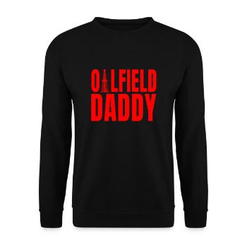 Great Oil Field Dad Father's Day Design - Unisex Sweatshirt - black - Front - Alina (178cm) & Michal (187cm)