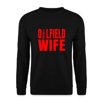Oilfield Wife Design pour femmes - Sweat-shirt Unisexe - noir - Devant - Alina (178cm) & Michal (187cm)