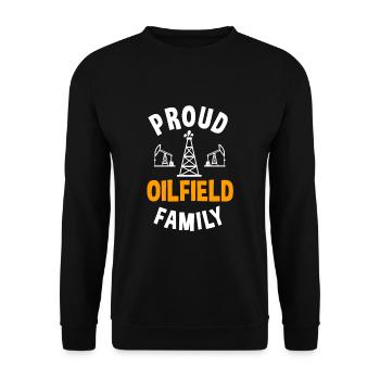 Fière famille de champs pétrolifères - Sweat-shirt Unisexe - noir - Devant - Alina (178cm) & Michal (187cm)