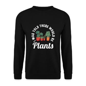 Amoureux des plantes - Sweat-shirt Unisexe - noir - Devant - Alina (178cm) & Michal (187cm)
