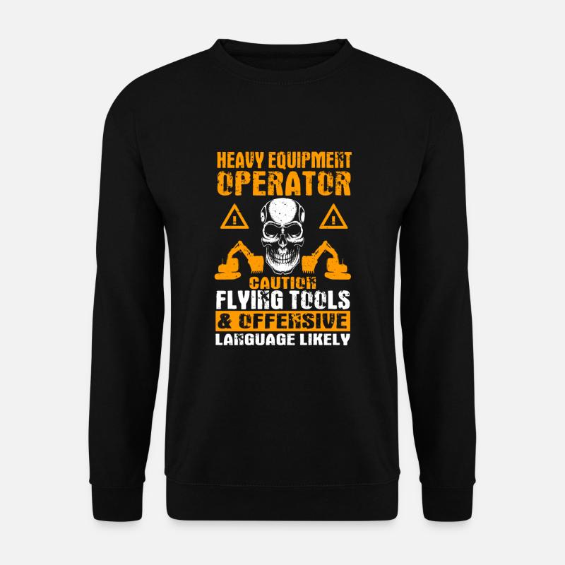 Baggerfahrer - Unisex Pullover - Schwarz