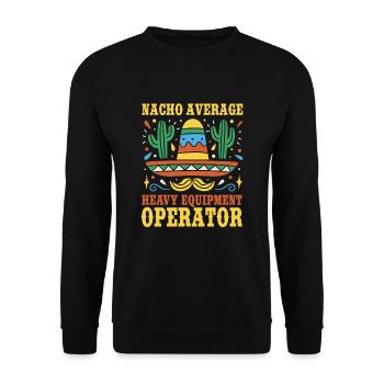 Opérateur de machine lourde Cinco de Mayo - Sweat-shirt Unisexe - noir - Devant - Alina (178cm) & Michal (187cm)