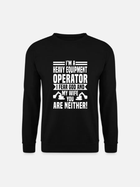 Heavy machine operators - Unisex Sweatshirt - black