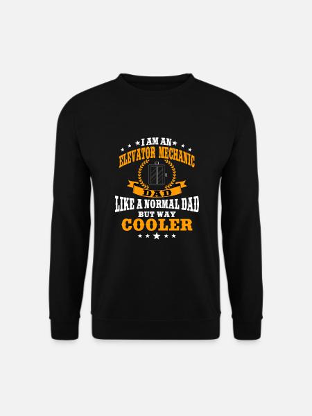Elevator fitter dad - Unisex Sweatshirt - black