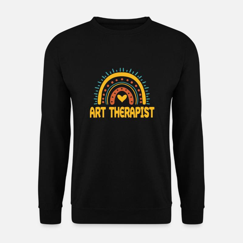 Art Therapist Rainbow Design - Unisex Sweatshirt - black