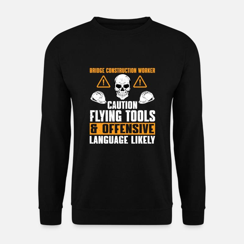 Brückenbauarbeiter - Unisex Pullover - Schwarz