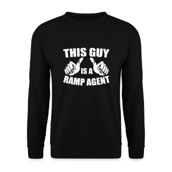 Ce type est un agent de rampe - Sweat-shirt Unisexe - noir - Devant - Alina (178cm) & Michal (187cm)