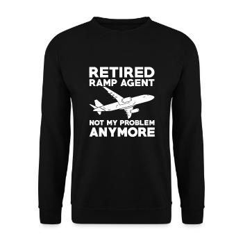 Agent de rampe à la retraite n’est plus mon problème - Sweat-shirt Unisexe - noir - Devant - Alina (178cm) & Michal (187cm)