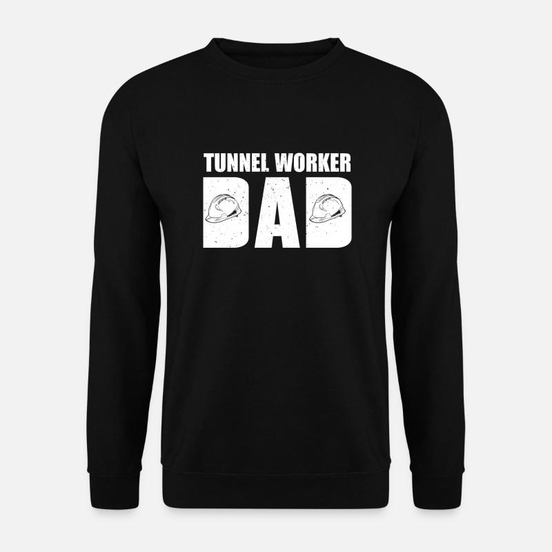 Papa ouvrier de tunnel - Sweat-shirt Unisexe - noir