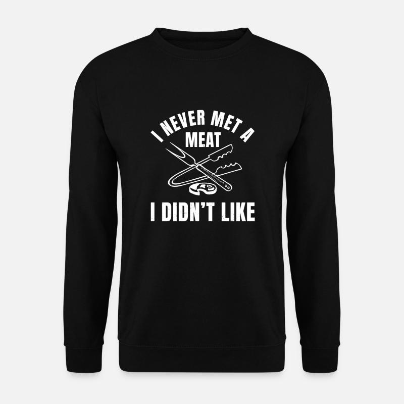 Funny Meat Lover Costume - Unisex Sweatshirt - black