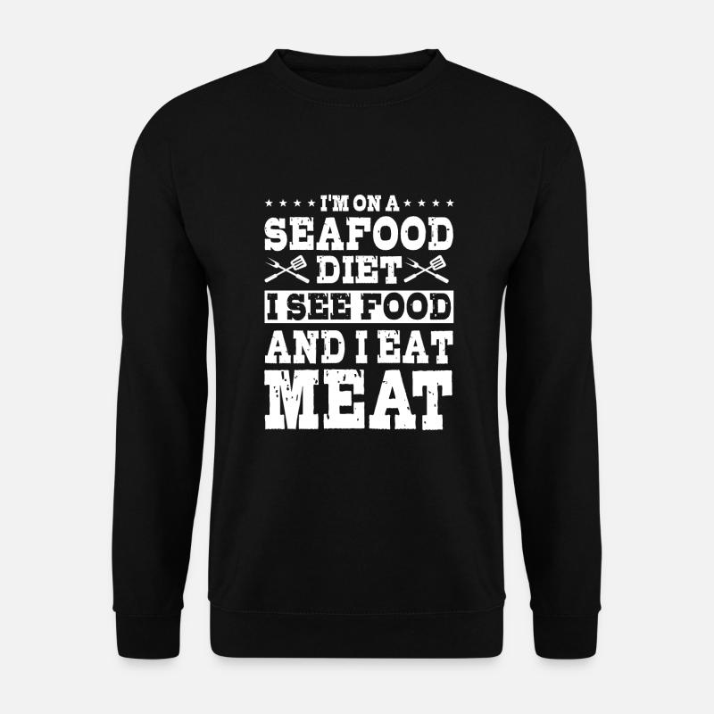 Meat diet - Unisex Sweatshirt - black