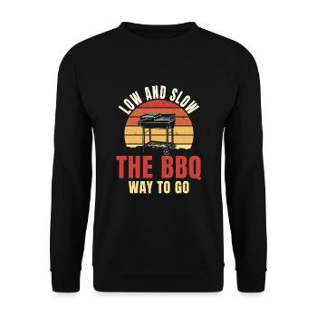 Grand design d’amateur de barbecue - Sweat-shirt Unisexe - noir - Devant - Alina (178cm) & Michal (187cm)