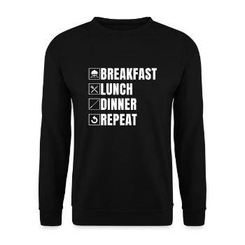 Griller - Sweat-shirt Unisexe - noir - Devant - Alina (178cm) & Michal (187cm)