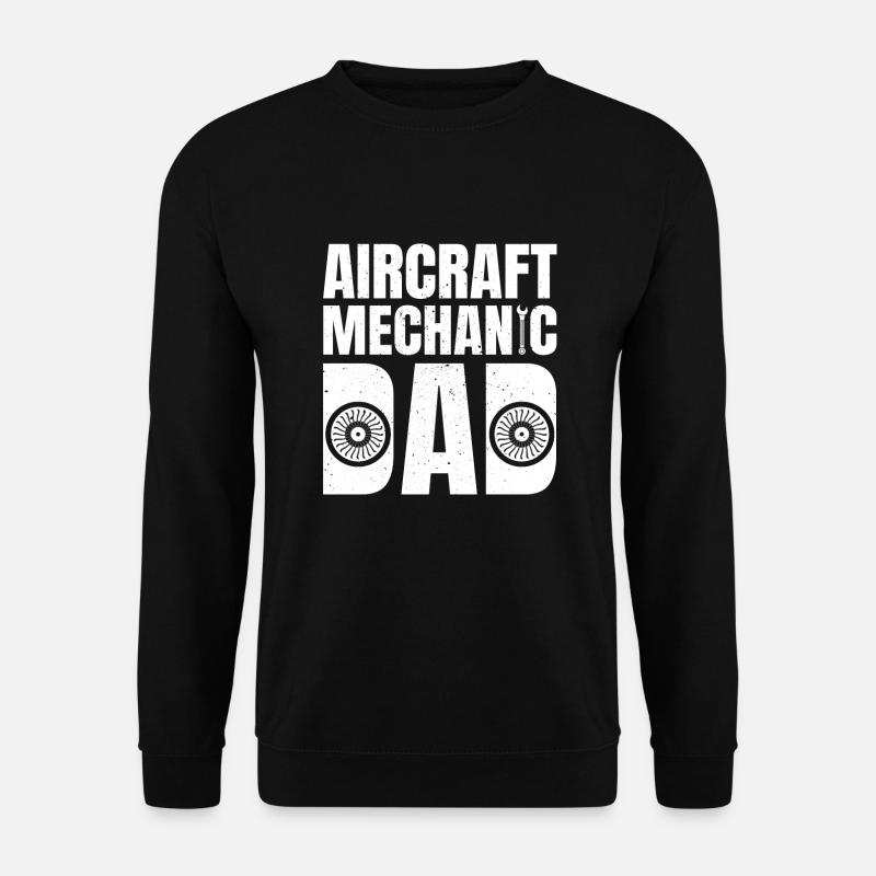 Flugzeugmechaniker Papa - Unisex Pullover - Schwarz