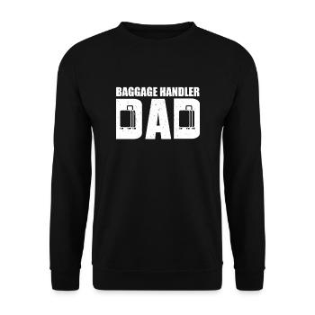 Great baggage handler Papa Ramp Service - Unisex Sweatshirt - black - Front - Alina (178cm) & Michal (187cm)