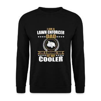 Entretien de la pelouse Papa Jardinage Fête des pères - Sweat-shirt Unisexe - noir - Devant - Alina (178cm) & Michal (187cm)