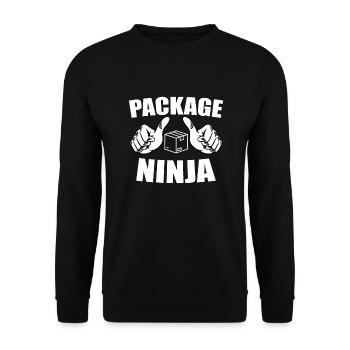 Funny Delivery Driver Gift - Unisex Sweatshirt - black - Front - Alina (178cm) & Michal (187cm)