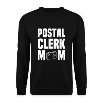 Great postal worker mom Mother's Day - Unisex Sweatshirt - black - Front - Alina (178cm) & Michal (187cm)