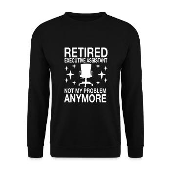 Retraite de l’équipe d’adjointe exécutive à la retraite - Sweat-shirt Unisexe - noir - Devant - Alina (178cm) & Michal (187cm)