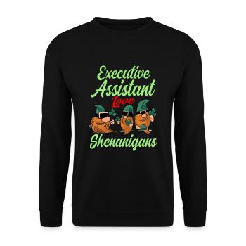 Adjointe exécutive de la Saint-Patrick - Sweat-shirt Unisexe - noir - Devant - Alina (178cm) & Michal (187cm)