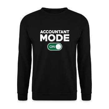 Mode comptable drôle en tenue - Sweat-shirt Unisexe - noir - Devant - Alina (178cm) & Michal (187cm)