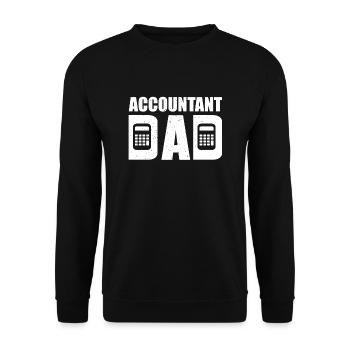Comptable Papa Outfit Comptabilité fiscale - Sweat-shirt Unisexe - noir - Devant - Alina (178cm) & Michal (187cm)