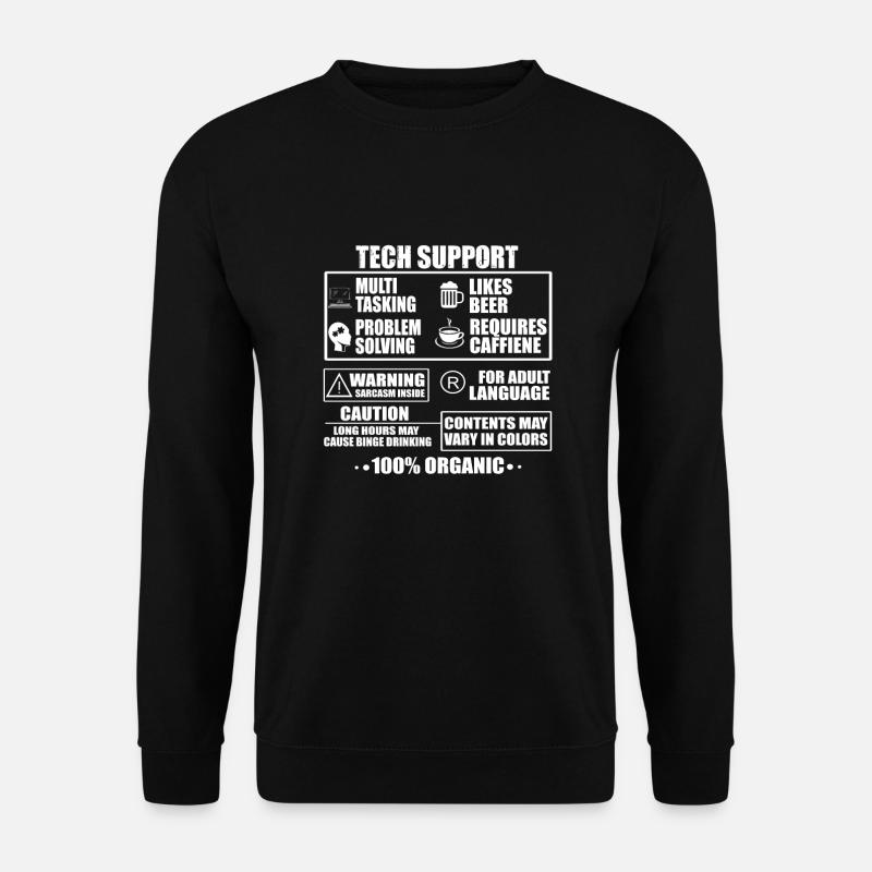 Tech Support - Unisex Pullover - Schwarz
