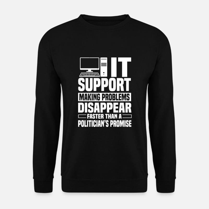 IT Support - Unisex Pullover - Schwarz