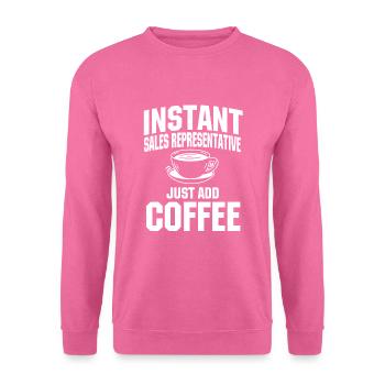 Sales Representative Coffee Lovers - Unisex Sweatshirt - pink - Front
