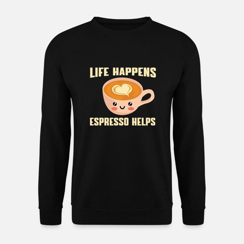 Funny espresso-li lover design - Unisex Sweatshirt - black