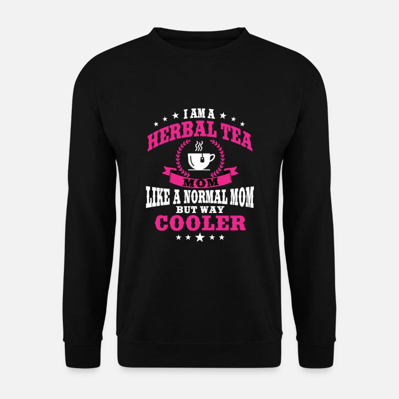 Lustige Kräutertee Mama Design Frauen - Unisex Pullover - Schwarz
