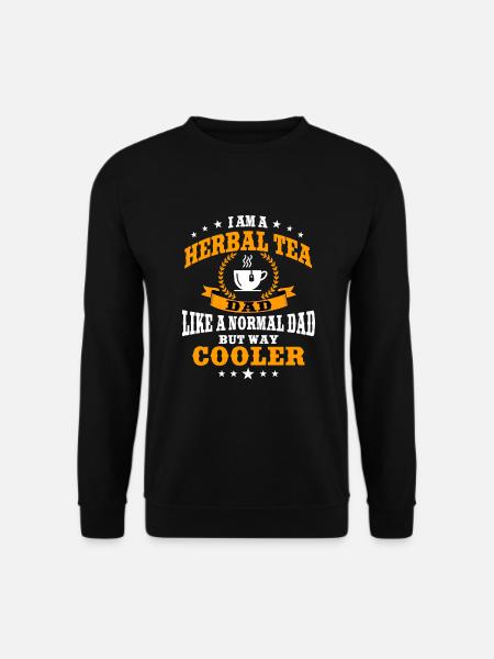 Lustiger Kräutertee Papa Design Männer - Unisex Pullover - Schwarz