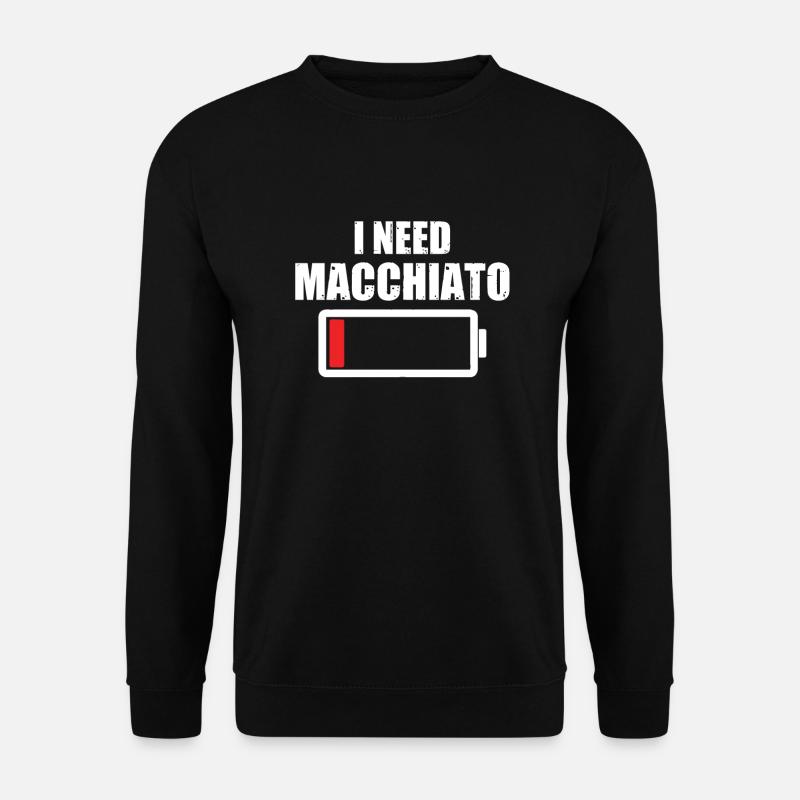Macchiato - Unisex Pullover - Schwarz